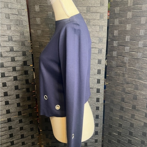 Philosophy Navy Top with Eyelet Accents - Picture 3 of 5